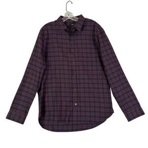 Vince Plaid Flannel Shirt Men’s Size L Fall Cozy Business Casual